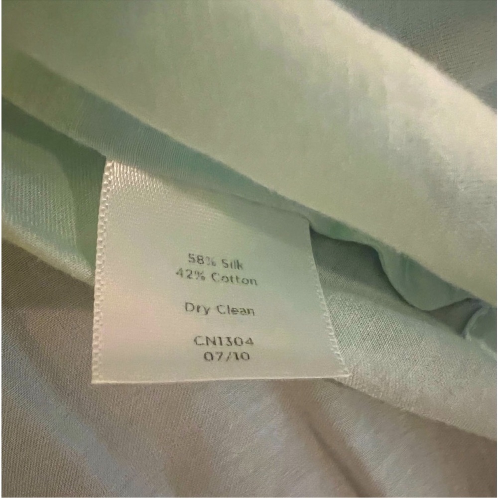 Talbots Tiffany Blue Ruffled Top - Picture 6 of 8